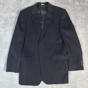 Jos A Bank 100% Cashmere Sport Coat Jacket Navy 41L Gordon Model Classic Fit